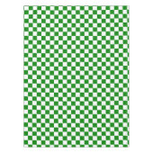 Wit en groen geruit cheque katoen dineren tafelkleed (Voorkant)