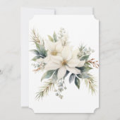  wit en groen groen kerstfeest kaart (Achterkant)