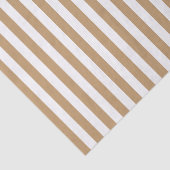 Wit en kameelbruine strepen tissuepapier (Detail)