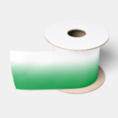 Wit en Kelly groene Ombre Satijnen Lint (Spoel)