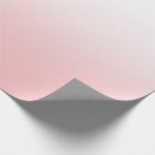 Wit en koraal roze ombre cadeaupapier (Hoek)
