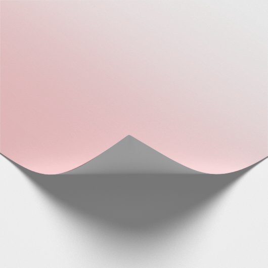 Wit en koraal roze ombre cadeaupapier (Hoek)