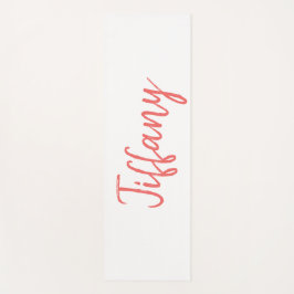  wit en koraal yogamat