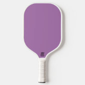Wit en Lavendel Minimalistisch Modern Monogram Pickleball Paddle (Achterkant)