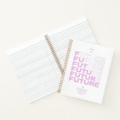 Wit en Lavendel Notitieboek Kamala Harris (Binnen)