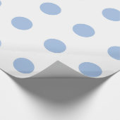 Wit en licht blauw pokdop papier (Hoek)