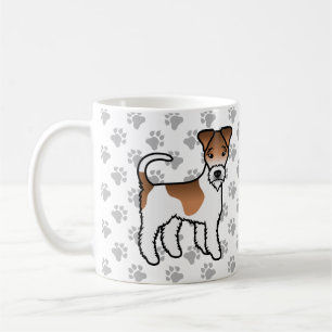 Wit- en lichtbruine draadharige vossen terrier Cut Koffiemok