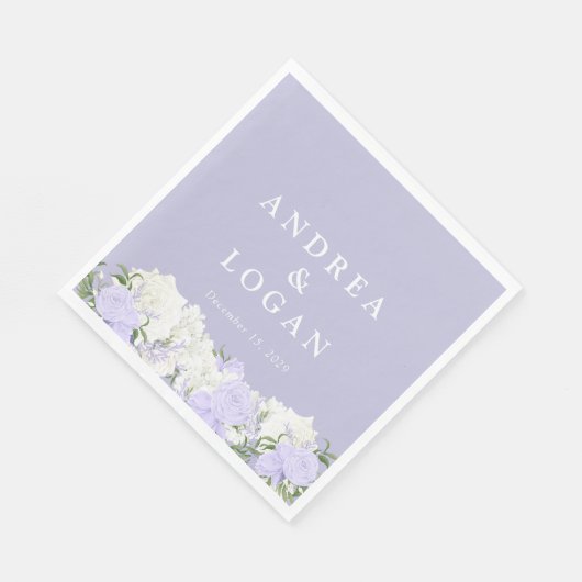 Wit en maagdenpalm | Bruiloft Servet (Hoek)