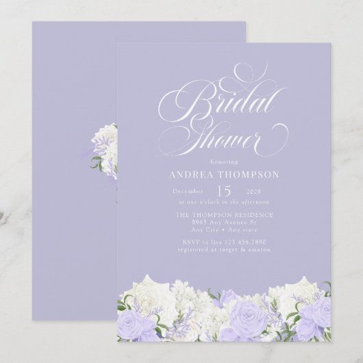 Wit en maagdenpalm | Romantisch Vrijgezellenfeest Kaart (Voorkant / Achterkant)