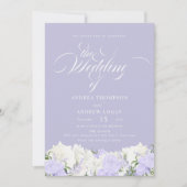 Wit en maagdenpalm | Romantische bloem bruiloft Kaart (Voorkant)