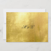 Wit en metallisch goud sparen de Datum Save The Date (Achterkant)