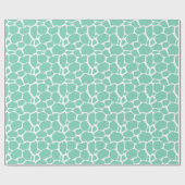 Wit en mint-groen Abstract luipaard patroon Cadeaupapier (Vlak)