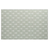Wit en mintgroen art-deco patroon stof (Yard (91,4 cm))