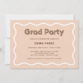 Wit en Neutral Disco Tekst en Foto Afstudeerder Pa Aankondiging (Achterkant)