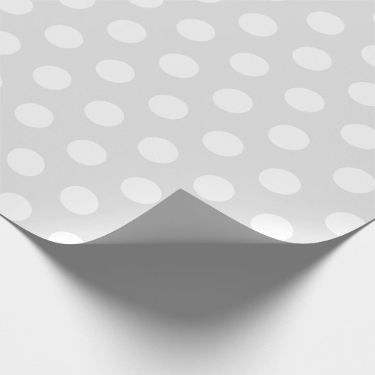 Wit en ongewoon licht grijs cadeaupapier (Hoek)