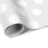 Wit en ongewoon licht grijs cadeaupapier (Rol Hoek)