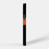 Wit en oranje plastic speelgoed iPhone hoesje (Rechterkant)