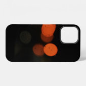 Wit en oranje plastic speelgoed iPhone hoesje (Achterkant horizontaal)