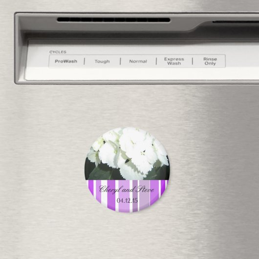 Wit en Paars sparen de Datum Magneet (Insitu (Vaatwasser))