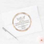 Wit en Parel Folie Cosmetica Jar Label (Envelop)