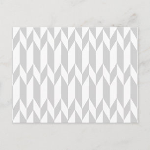 Wit en pasta grijs Abstract grafisch patroon. Briefkaart