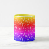 wit en regenboog Musical Mok (Midden)