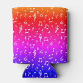 wit en regenboog Muziek Blikjeskoeler (Achterkant)