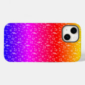 wit en regenboog Muzikaal Case-Mate iPhone Case (Achterkant (horizontaal))