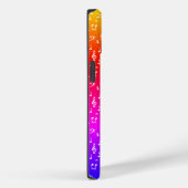 wit en regenboog Muzikaal Case-Mate iPhone Case (Achterkant / Rechts)