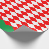 WIT- EN RODE DIAMONDCHRISTMAS-Wrapppapier Cadeaupapier (Hoek)