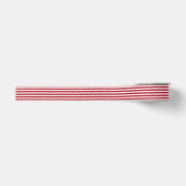 Wit en Rode Streep Grosgrain Lint (Voorkant)