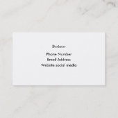 Wit en rood hartpatroon foto logo sjabloon visitekaartje (Achterkant)