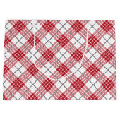 Wit en rood met grijze accenten groot cadeauzakje (Voorkant)