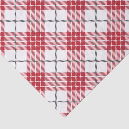 Wit en rood met grijze accenten tissuepapier (Detail)