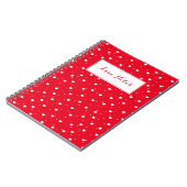 Wit en rood notitieboek (Linkerzijde)