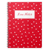 Wit en rood notitieboek (Voorkant)