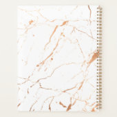 Wit en Roos Goud Marmer Afspraakboek Planner (Achterkant)
