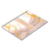wit en roze en gouden notitieboek (Linkerzijde)