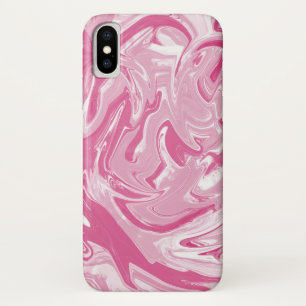 Wit en roze gemarmerd Case-Mate iPhone case