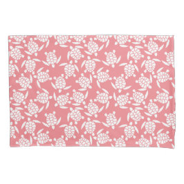 Wit En Roze Herhalingsmotief | Zee Schildpad Patro Kussensloop