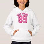 Wit en Roze Kind | Sport Jersey Design<br><div class="desc">Wit en Roze Kind | Sport Jersey Design - Girls Jersey Pullover Hoodie Sweatshirt</div>