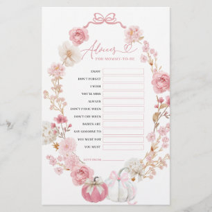 Wit en Roze Kleine Pompoen advies voor Mom-to-be