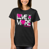 Wit en Roze Love You Meer T-shirt (Voorkant)