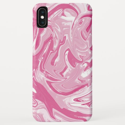 Wit en roze marmer Stone textuur Case-Mate iPhone Case (Achterkant)