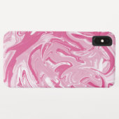 Wit en roze marmer Stone textuur Case-Mate iPhone Case (Achterkant (horizontaal))