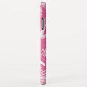 Wit en roze marmer Stone textuur Case-Mate iPhone Case (Achterkant/rechts)