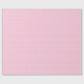 Wit en roze rietjeswebbing cadeaupapier (Vlak)