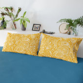 Wit en Sage-Green Paisley Patroon Kussensloop