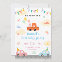 Wit en Sinaasappel illustratief autospeelgoed