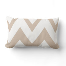 Wit en Tan Chevron - Bruin -